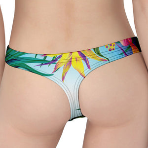 Hawaiian Aloha Flower Print Women's Thong