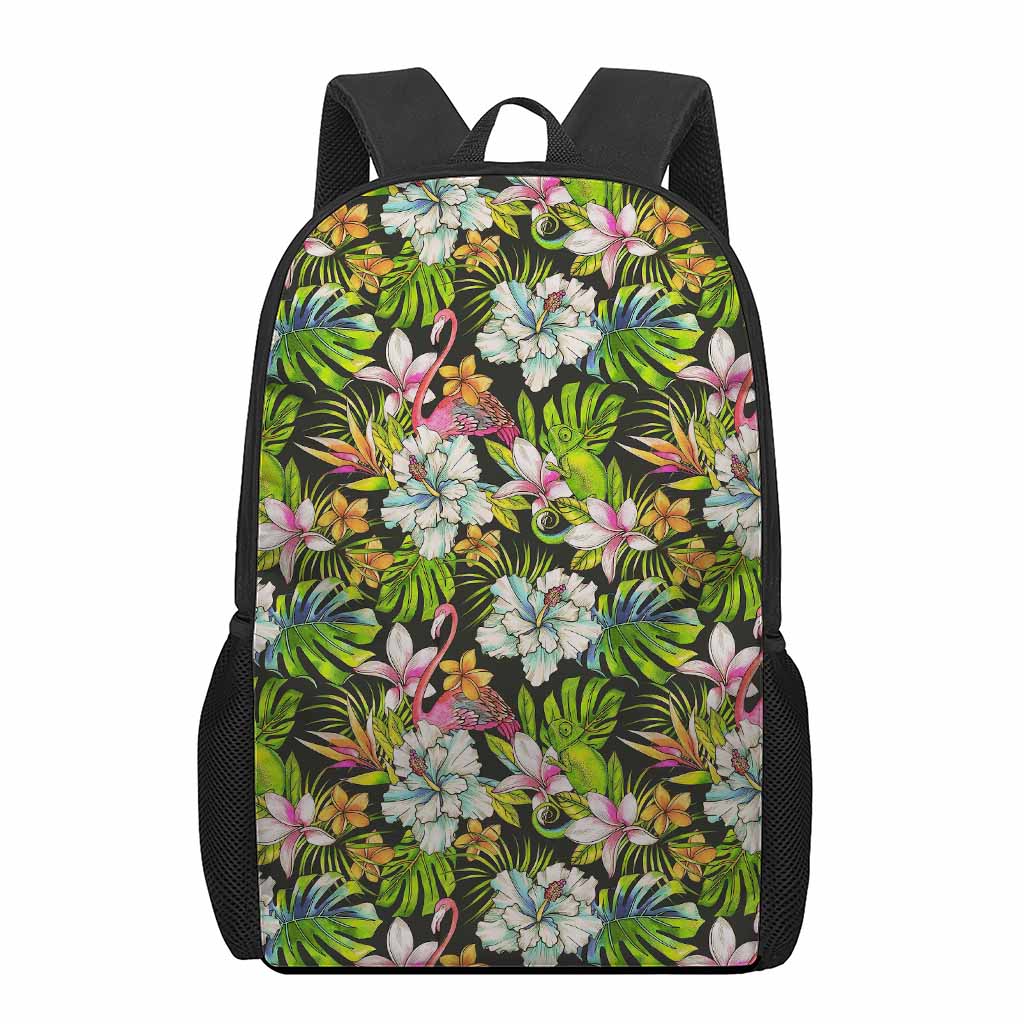 Hawaiian Aloha Tropical Pattern Print 17 Inch Backpack
