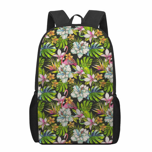 Hawaiian Aloha Tropical Pattern Print 17 Inch Backpack
