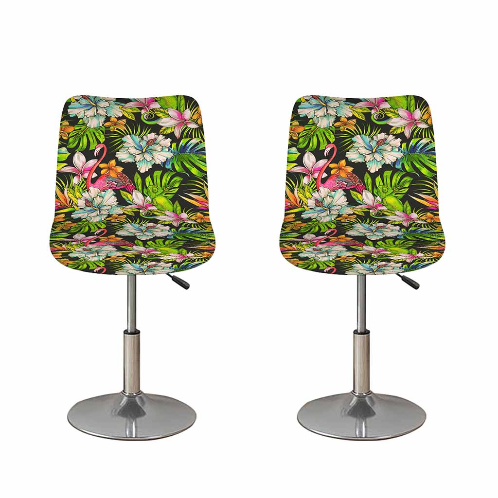 Hawaiian Aloha Tropical Pattern Print Bar Stool Covers