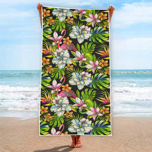 Hawaiian Aloha Tropical Pattern Print Beach Towel