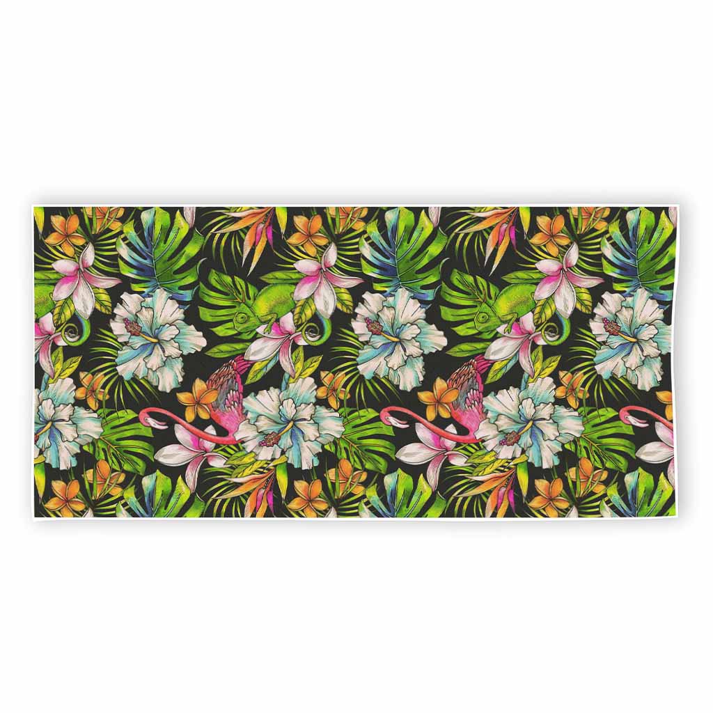 Hawaiian Aloha Tropical Pattern Print Beach Towel