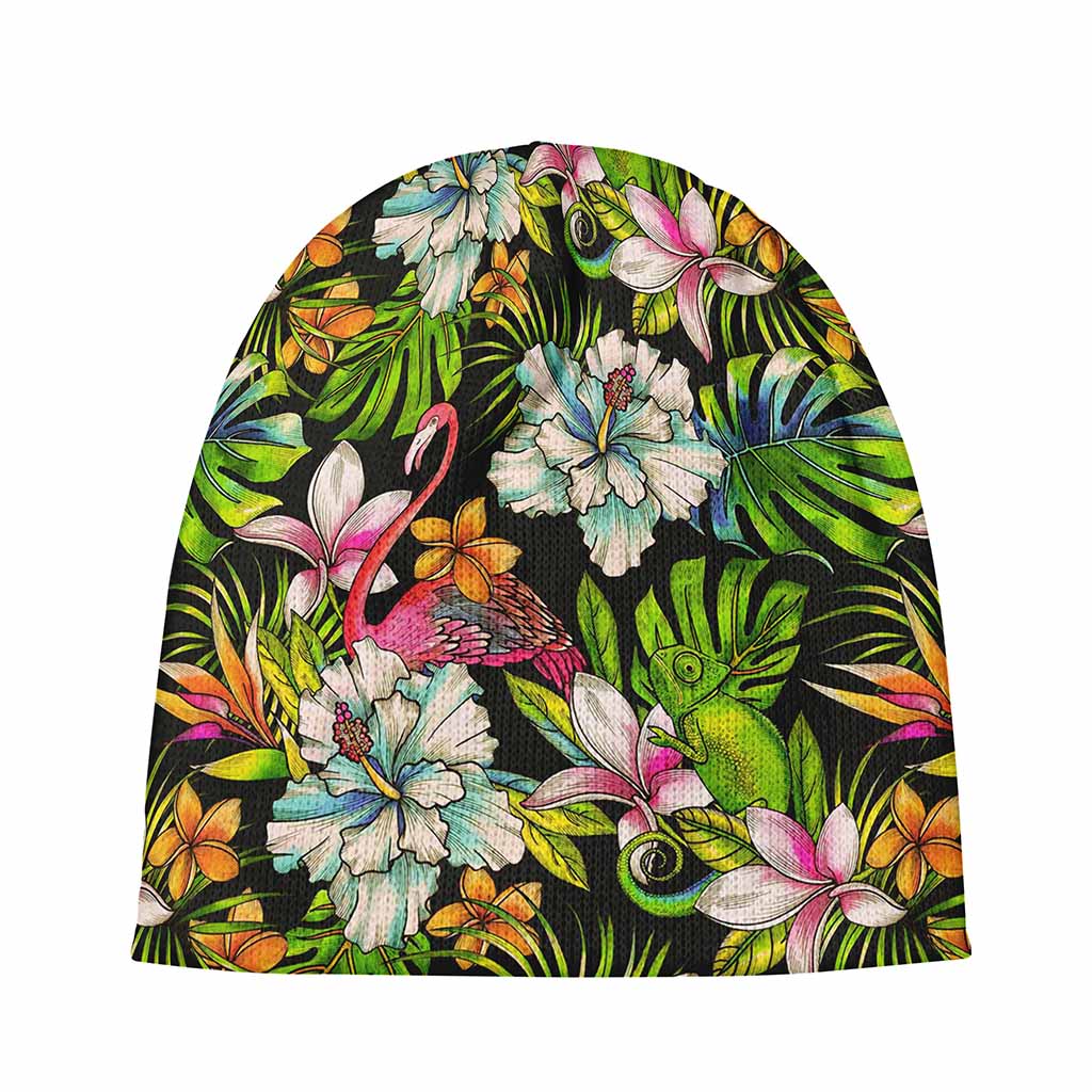 Hawaiian Aloha Tropical Pattern Print Beanie