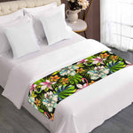 Hawaiian Aloha Tropical Pattern Print Bed Runner