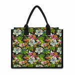 Hawaiian Aloha Tropical Pattern Print Canvas Tote Bag