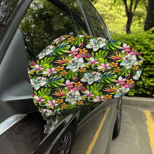 Hawaiian Aloha Tropical Pattern Print Car Side Mirror Covers