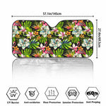 Hawaiian Aloha Tropical Pattern Print Car Windshield Sun Shade