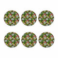 Hawaiian Aloha Tropical Pattern Print Coaster Set
