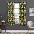 Hawaiian Aloha Tropical Pattern Print Grommet Curtain Panels