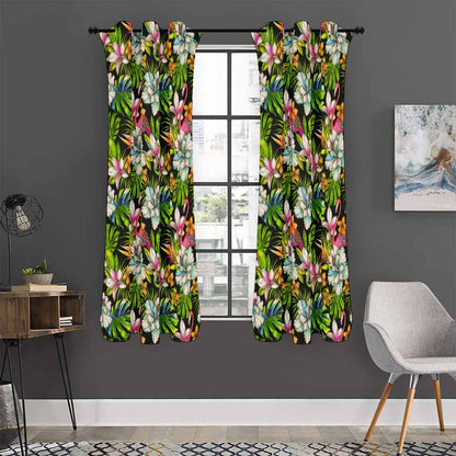 Hawaiian Aloha Tropical Pattern Print Curtain
