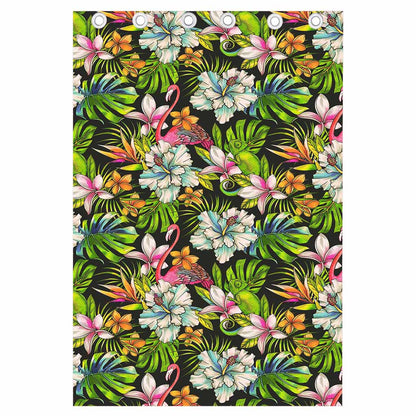 Hawaiian Aloha Tropical Pattern Print Curtain