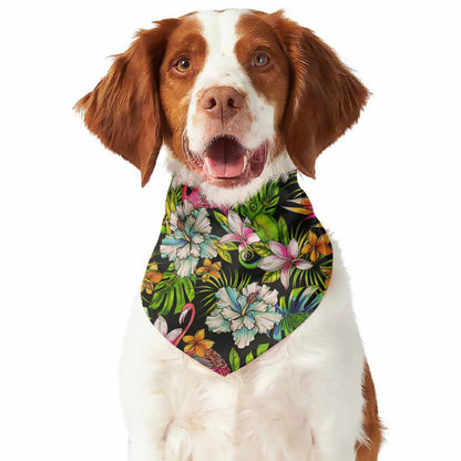 Hawaiian Aloha Tropical Pattern Print Dog Bandana