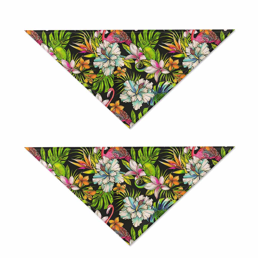 Hawaiian Aloha Tropical Pattern Print Dog Bandana