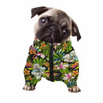 Hawaiian Aloha Tropical Pattern Print Dog Zip Up Jacket
