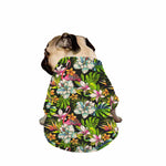 Hawaiian Aloha Tropical Pattern Print Dog Zip Up Jacket