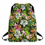 Hawaiian Aloha Tropical Pattern Print Drawstring Backpack