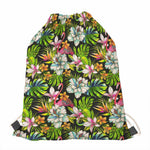Hawaiian Aloha Tropical Pattern Print Drawstring Bag