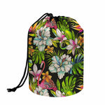 Hawaiian Aloha Tropical Pattern Print Drawstring Makeup Bag