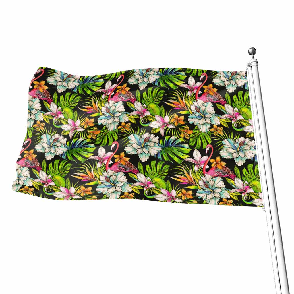 Hawaiian Aloha Tropical Pattern Print Flag