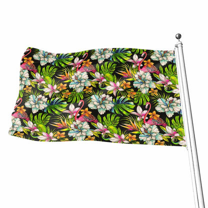 Hawaiian Aloha Tropical Pattern Print Flag