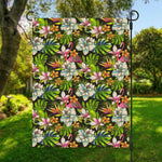 Hawaiian Aloha Tropical Pattern Print Garden Flag