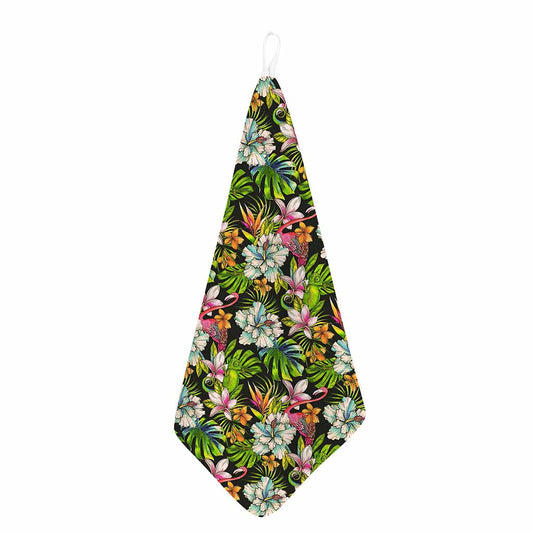 Hawaiian Aloha Tropical Pattern Print Hand Towel