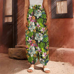 Hawaiian Aloha Tropical Pattern Print Harem Pants