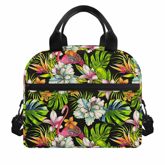 Hawaiian Aloha Tropical Pattern Print Insulated Lunch Bag