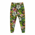 Hawaiian Aloha Tropical Pattern Print Jogger Pants