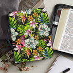 Hawaiian Aloha Tropical Pattern Print Leather Bible Cover