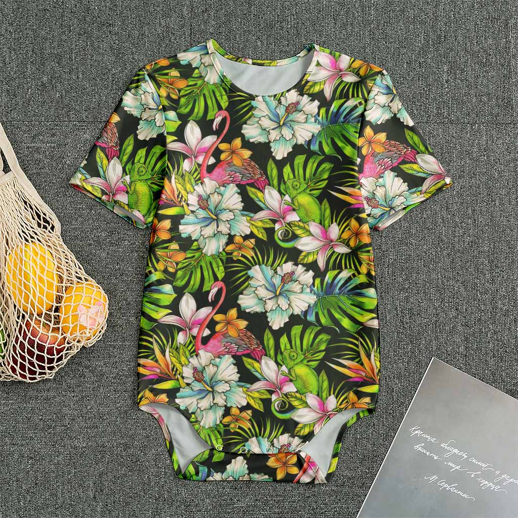 Hawaiian Aloha Tropical Pattern Print Men's Bodysuit