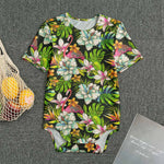 Hawaiian Aloha Tropical Pattern Print Men's Bodysuit
