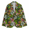 Hawaiian Aloha Tropical Pattern Print Men's Cotton Blazer