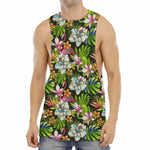 Hawaiian Aloha Tropical Pattern Print Men's Muscle Tank Top