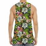 Hawaiian Aloha Tropical Pattern Print Men's Muscle Tank Top