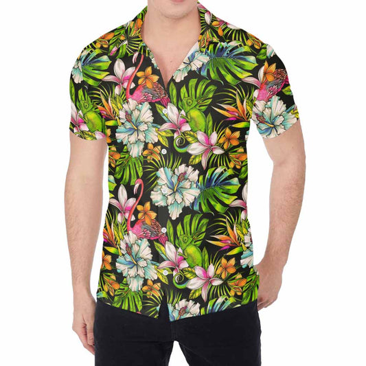 Hawaiian Aloha Tropical Pattern Print Men's Shirt