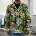 Hawaiian Aloha Tropical Pattern Print Men's Shirt Jacket