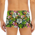 Hawaiian Aloha Tropical Pattern Print Men's Short Boxer Briefs