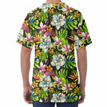 Hawaiian Aloha Tropical Pattern Print Men's Velvet T-Shirt