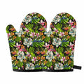 Hawaiian Aloha Tropical Pattern Print Oven Mitts