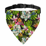 Hawaiian Aloha Tropical Pattern Print Over The Collar Dog Bandana