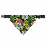 Hawaiian Aloha Tropical Pattern Print Over The Collar Dog Bandana