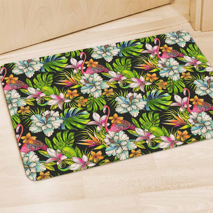 Hawaiian Aloha Tropical Pattern Print Polyester Doormat