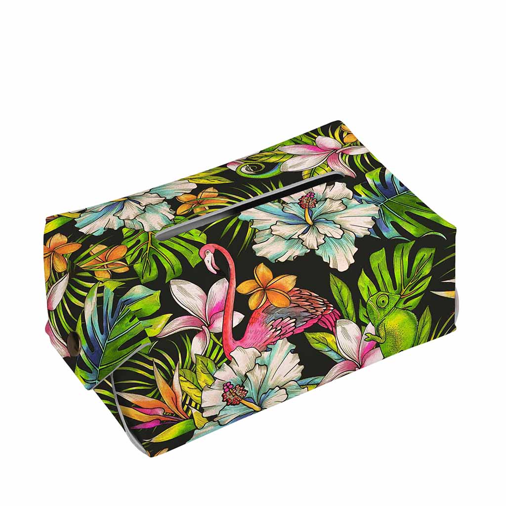 Hawaiian Aloha Tropical Pattern Print Rectangle Tissue Box Cover
