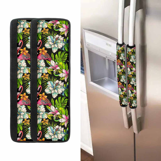 Hawaiian Aloha Tropical Pattern Print Refrigerator Handle Covers