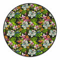 Hawaiian Aloha Tropical Pattern Print Round Floor Mat