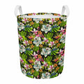 Hawaiian Aloha Tropical Pattern Print Round Laundry Basket