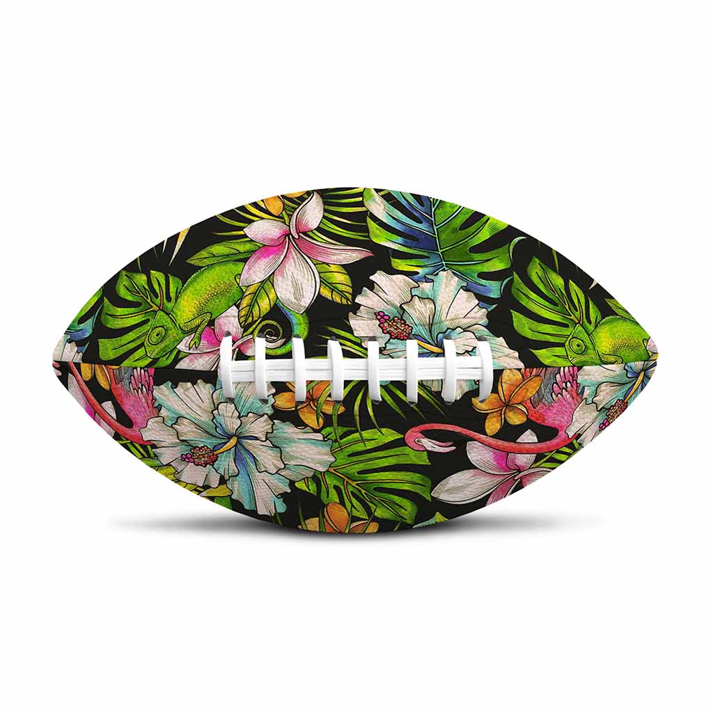 Hawaiian Aloha Tropical Pattern Print Rugby Ball