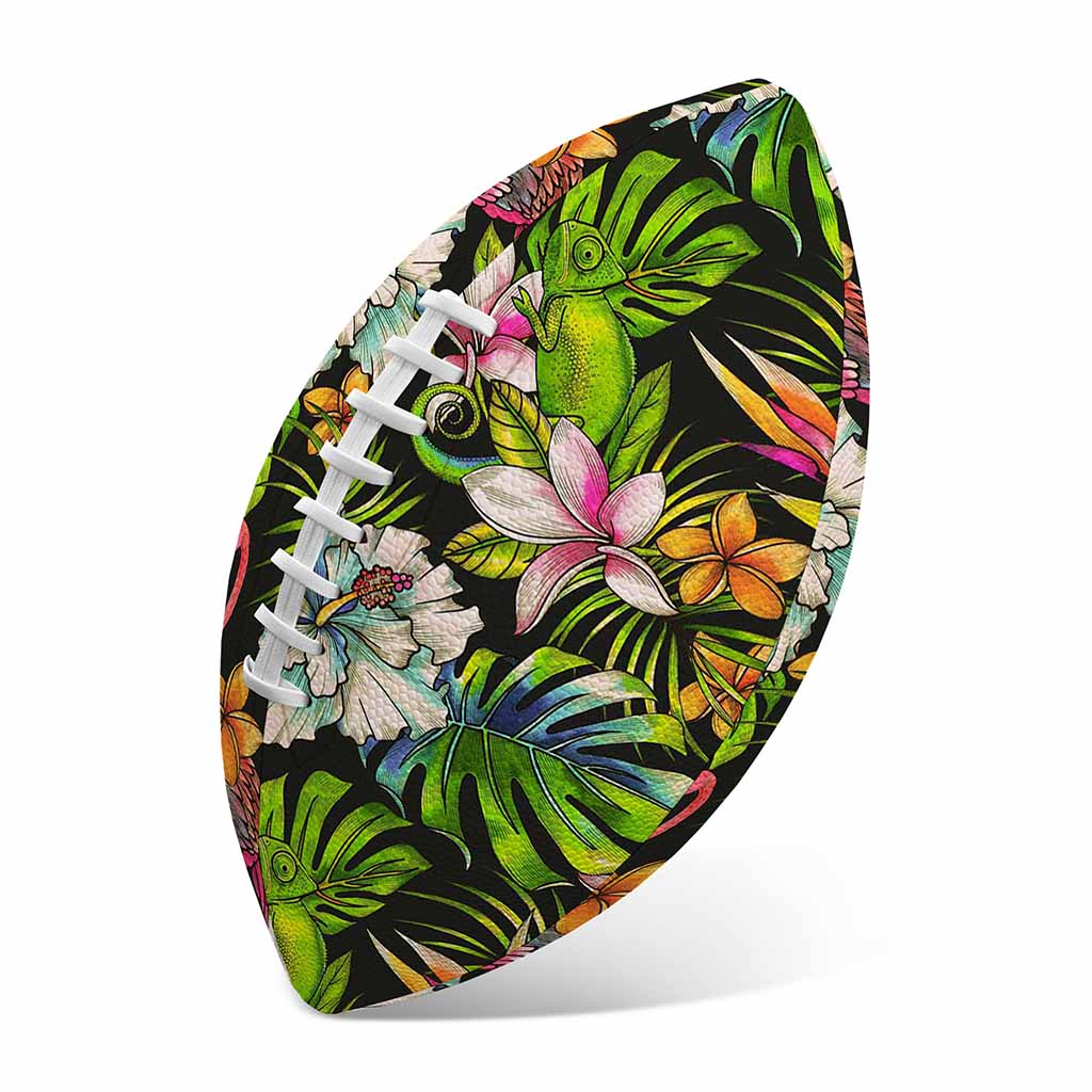 Hawaiian Aloha Tropical Pattern Print Rugby Ball
