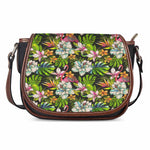 Hawaiian Aloha Tropical Pattern Print Saddle Bag